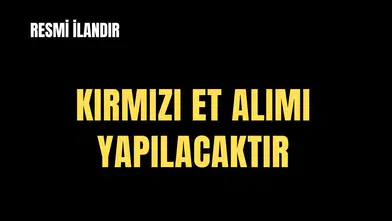 KIRMIZI ET ALIM İŞİ