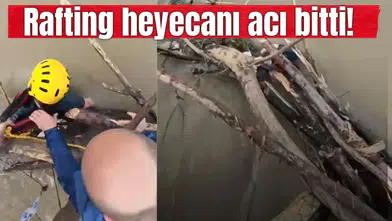 Rafting heyecanı acı bitti!