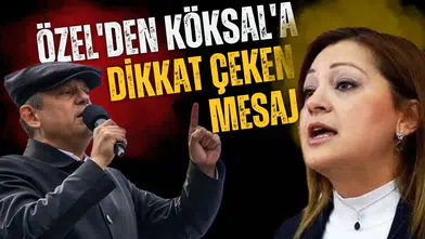 Özel'den Köksal'a attığı tek cümlelik mesaj