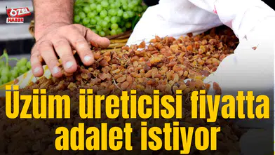 Üzüm üreticisi fiyatta adalet istiyor