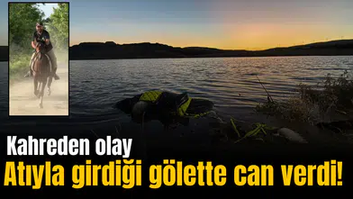 Eskişehir'de kahreden olay: Atıyla girdiği gölette can verdi!