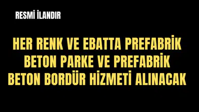 HER RENK VE EBATTA PREFABRİK BETON PARKE VE PREFABRİK BETON BORDÜR ÜRETİLMESİ