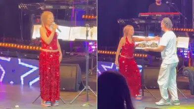 Yıldız Tilbe'nin sahnedeki tepkisi şok etti