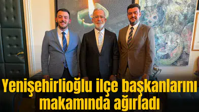 Yenişehirlioğlu ilçe başkanlarını makamında ağırladı