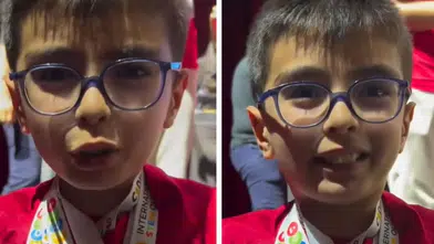Bilim Olimpiyatları'nda dünya birincisi olan minik Ali'den  gülümseten diyalog