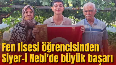 Fen lisesi öğrencisinden Siyer-i Nebi'de büyük başarı: Kutsal topraklara gidecek