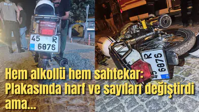 Hem alkollü hem sahtekar: Plakasında harf ve sayıları değiştirdi ama...