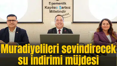 Muradiyelileri sevindirecek su indirim müjdesi