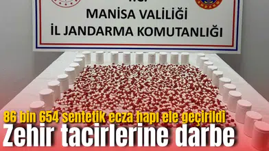 Zehir tacirlerine darbe: 86 bin 654 sentetik ecza hapı ele geçirildi
