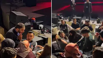 Konserde koltuk krizi! Anne ile gençler arasında itişme
