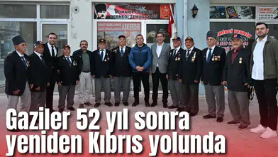 Gaziler 52 yıl sonra yeniden Kıbrıs yolunda