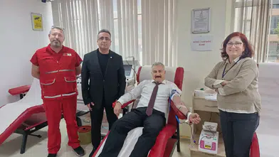 Emniyet Müdürü Fahri Aktaş, 23. Kan bağışını gerçekleştirdi