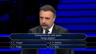 Kim Milyoner Olmak İster 100 Bin TL'lik Soru: Türkiye'nin İlk Milli Parkı Nerededir?