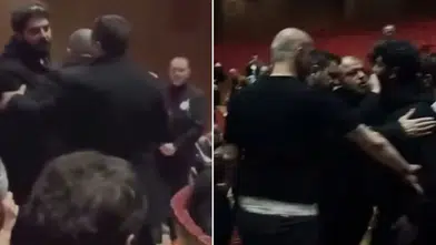 Ünlüler cenazede birbirine girdi