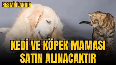KEDİ VE KÖPEK MAMASI SATIN ALINACAKTIR