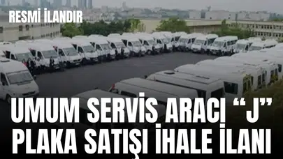MANİSA BÜYÜKŞEHİR BELEDİYE BAŞKANLIĞINDAN UMUM SERVİS ARACI “J” PLAKA SATIŞI İHALE İLANI