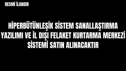 HİPERBÜTÜNLEŞİK SİSTEM SANALLAŞTIRMA YAZILIMI ( VERİ MERKEZİ) VE İL DIŞI FELAKET KURTARMA MERKEZİ (FKM) SİSTEMİ SATIN ALINACAKTIR