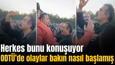 ODTÜ'nün bahar şenlğinde olaylar bakın nasıl başlamış