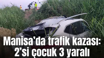 Manisa'da otomobil ile kamyon çarpıştı: 3 yaralı