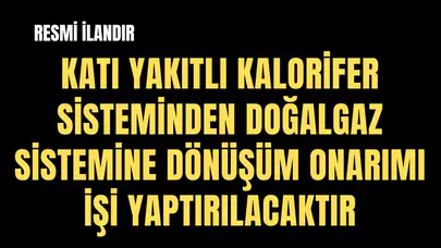 MANİSA SALİHLİ ALTINORDU ORTAOKULU VE SALİHLİ MEHMET AKİF ERSOY ANAOKULU KATI YAKITLI KALORİFER SİSTEMİNDEN DOĞALGAZ SİSTEMİNE DÖNÜŞÜM ONARIMI İŞİ