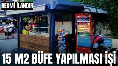 MANİSA İLİ ŞEHZADELER İLÇESİ ADNAN MENDERES MAH 101 SOK İLE 132 SOK ARASINDA KALAN ALANA 15 M2 BÜFE YAPILMASI İŞİ