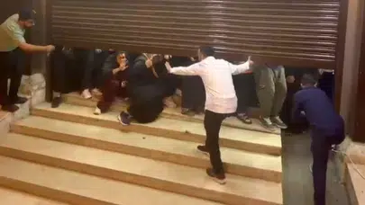 İndirim izdihamı kamerada: