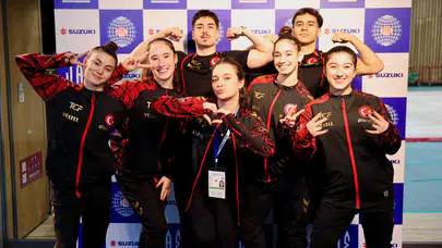 Manisa BBSK Sporcuları Aerobik Cimnastikte tarih yazıyor