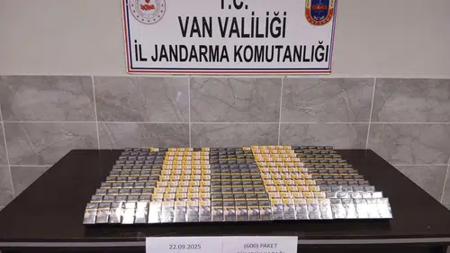 130 parça kaçak sigara ele geçirildi