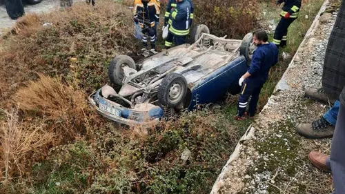 Feci kaza! Otomobil takla attı 1 kişi hayatını kaybetti