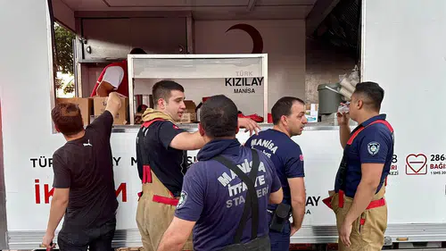 Manisa Türk Kızılay'dan orman yangınına destek
