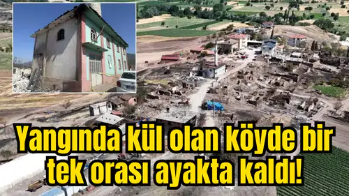 Yangında kül olan köyde bir tek orası ayakta kaldı! Bakın sebebi ne!