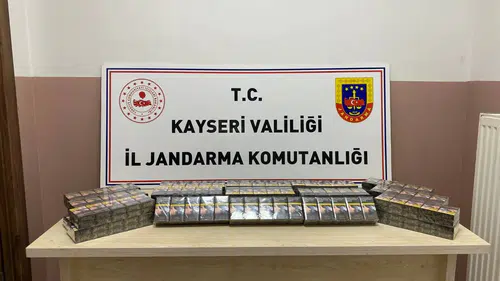 Jandarma 770 paket kaçak sigara ele geçirildi