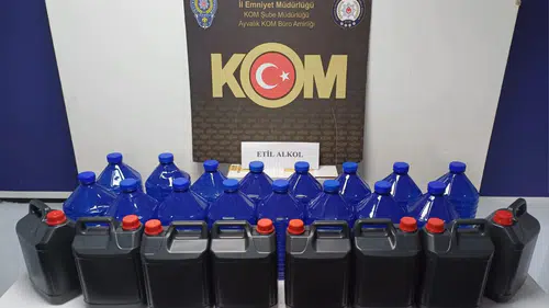 Litrelerce etil alkol ele geçirildi