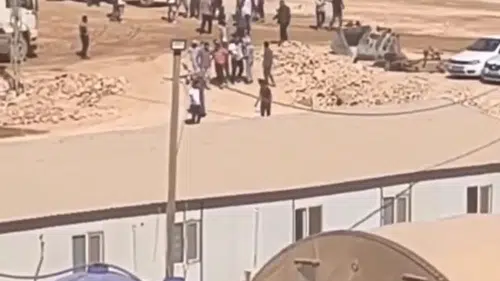 İnşaat işçileri birbirine girdi!