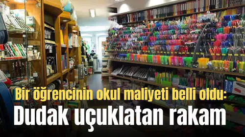 Bir öğrencinin okul maliyeti belli oldu