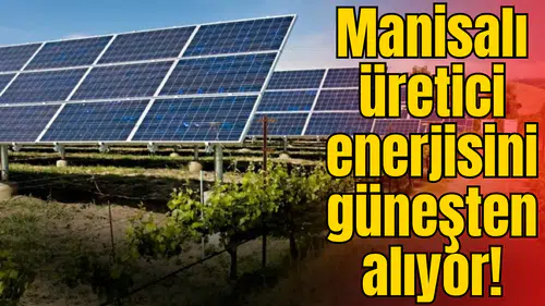 Manisalı üretici enerjisini güneşten alıyor!