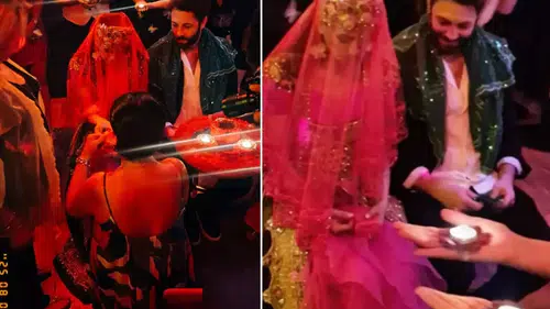 3 Ağustos'ta nikah var! Ünlü çiftin kına gecesi görüntüleri ortaya çıktı