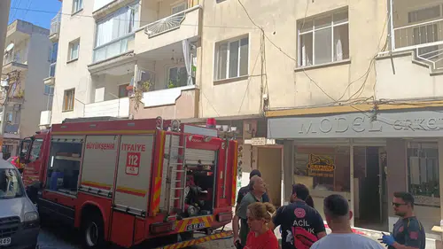 Turgutlu'da korkutan konut yangını