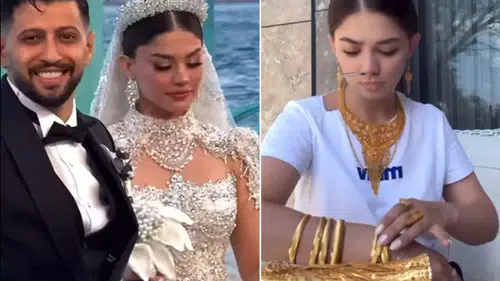 Kilolarca altın takılmıştı! Ünlü ismin eşi altınları tek tek saydı