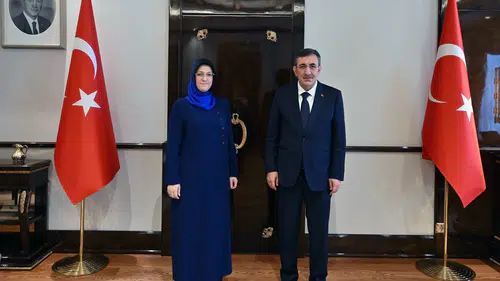 Rektör Kibar, Cumhurbaşkanı Yardımcısı Cevdet Yılmaz’ı ziyaret etti