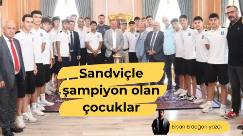 Sandviçle şampiyon olan çocuklar
