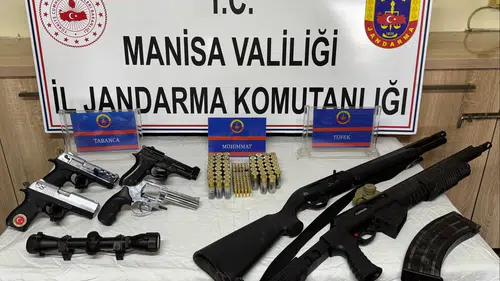 Jandarma ruhsatsız tabanca ve fişek ele geçirdi