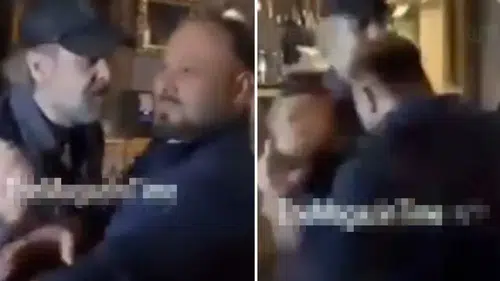 İşte gazetecinin o ünlü isme kafa attığı an