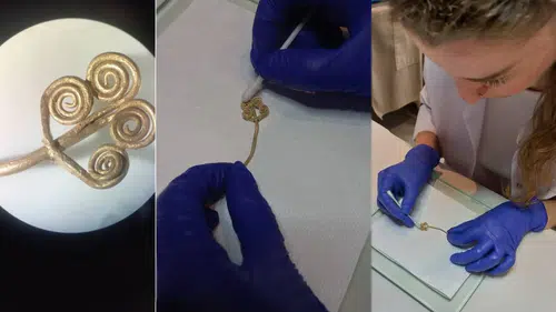4 bin 500 yıllık altın broş ve ender yeşim taşı gün ışığına çıkarıldı