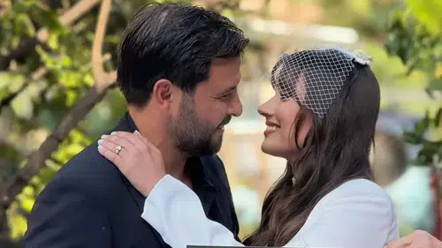 Sevda Erginci ve Efe Saydut İzmir'de "mutluluğa evet" dedi