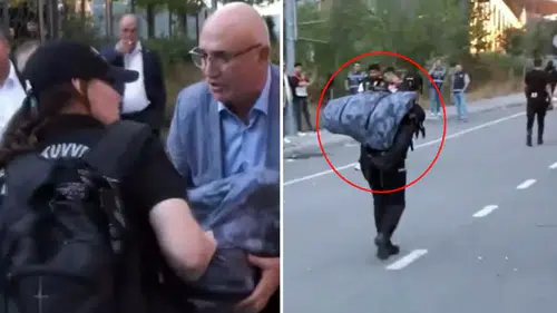 CHP'li Mahmut Tanal, kadın polisin halini görünce dayanamadı
