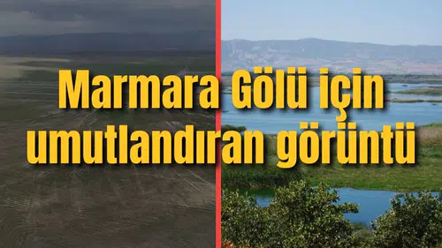 Marmara Gölü için umutlandıran görüntü