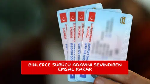 Binlerce sürücü adayını sevindiren emsal karar