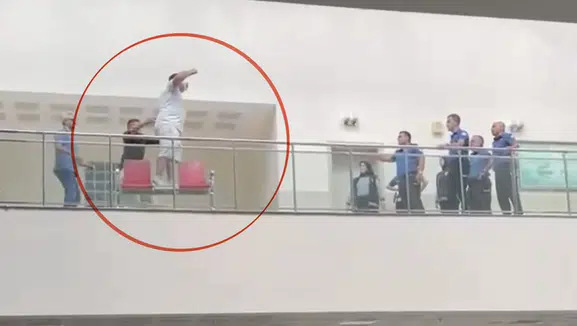 Adliyedeki intiharı güvenlik amiri engelledi