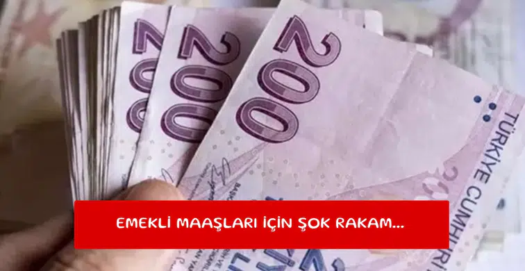 Emekli maaşları için şok rakam...